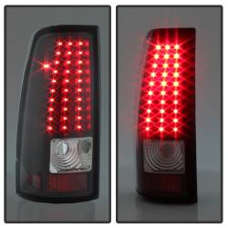 Spyder Auto - xTune Auto 5008817 Black/Clear LED Tail Lights for 99-02 Silverado/Sierra - Image 6