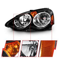 Anzo USA - Anzo USA Black Crystal Headlight Set Acura RSX 121209 - Image 3