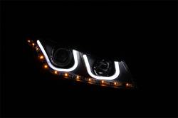 Anzo USA - Anzo USA 121483 Projector Headlight Set w/U-Bar Halo Black Honda Accord - Image 3