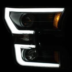 Anzo USA - Anzo USA 111347 Plank Style Projector Headlight Set Black for 15-17 Ford F150 - Image 2