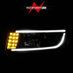 Anzo USA - Anzo USA Plank Style Projector Headlights Black for Grand Cherokee 111329 - Image 6
