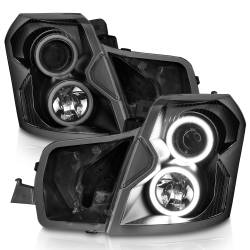 Anzo USA - Anzo USA Projector Headlight Set w/CCFL Halo Black Cadillac CTS 121417 - Image 2