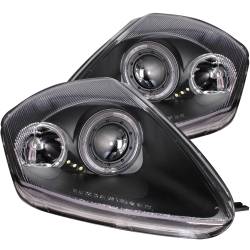 Anzo USA - Anzo 121332 Black Projector Headlights w/LED Halo for 00-05 Mitsubishi Eclipse - Image 1