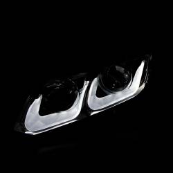 Anzo USA - Anzo USA Projector Headlight Set w/U-Bar Halo Black Honda Civic 121479 - Image 2