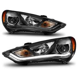 Anzo USA - Anzo USA Plank Style Projector Headlight Set Black for Genesis Coupe 121511 - Image 2
