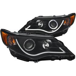 Anzo USA - Anzo USA 121512 Projector Headlight Set w/LED Halo Black for 12-13 Camry - Image 1