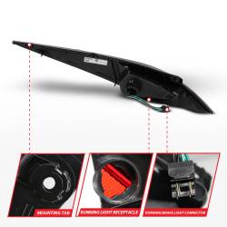 Anzo USA - Anzo USA 321099 Black LED Clear Lens Taillight Set for 03-07 Nissan 350Z - Image 5