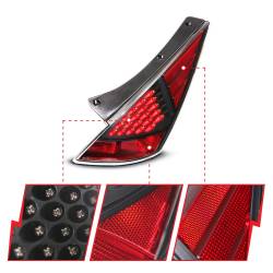 Anzo USA - Anzo USA 321099 Black LED Clear Lens Taillight Set for 03-07 Nissan 350Z - Image 3