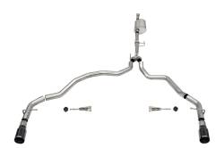 Corsa Performance - Corsa Perf 21167BLK 3.0" Cat-Back Dual Rear Exit for 21-24 F150 3.5T 145.4" WB - Image 1