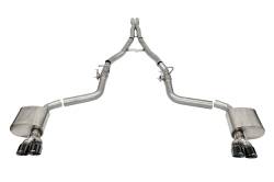 Corsa Performance - Corsa Perf 21070BLK 2.75" Cat-Back w/3.5" Tips Blk for 15-23 Challenger 6.4/6.2L - Image 1