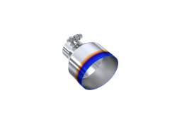 MBRP Exhaust - MBRP Exhaust T5190BE T304 SS 2.5" Inlet Burnt Single Wall Angle Cut 5" Out Tip - Image 1