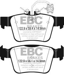 EBC Brakes - EBC Brakes DP42315R Yellowstuff Street & Track Brake Pads - Image 1