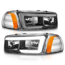 Anzo USA - Anzo USA 111522 Crystal Headlight Set Clear Lens Black Housing 2Pc - Image 2