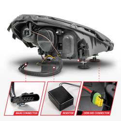 Anzo USA - Anzo USA 121571 Projector Headlight Set for 05-13 Chevy Corvette - Image 5