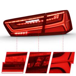 Anzo USA - Anzo USA 321353 Taillight Assembly for 12-15 Audi A6 A6 Quattro S6 - Image 3