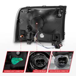 Anzo USA - Anzo USA 111550 Crystal Headlight Set - Image 5