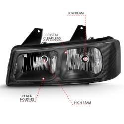 Anzo USA - Anzo USA 111474 Crystal Headlight Set - Image 3