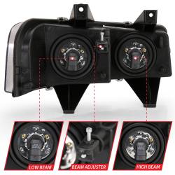 Anzo USA - Anzo USA 111474 Crystal Headlight Set - Image 4