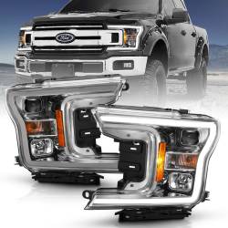 Anzo USA - Anzo USA 111468 Projector Headlight Set w/Halo for 18-20 F150 - Image 1