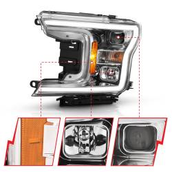 Anzo USA - Anzo USA 111468 Projector Headlight Set w/Halo for 18-20 F150 - Image 3