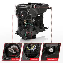 Anzo USA - Anzo USA 111468 Projector Headlight Set w/Halo for 18-20 F150 - Image 5
