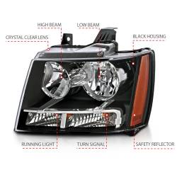 Anzo USA - Anzo USA 111392 Crystal Headlight Set - Image 4