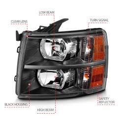 Anzo USA - Anzo USA 111393 Crystal Headlight Set - Image 4