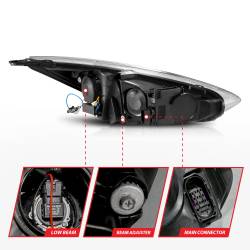 Anzo USA - Anzo USA 121564 Projector Headlight Set for 15-18 Ford Focus - Image 5