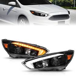 Anzo USA - Anzo USA 121564 Projector Headlight Set for 15-18 Ford Focus - Image 1