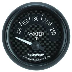 AutoMeter - AutoMeter 8037 GT Series Electric Water Temperature Gauge 100-250-DEG F 2-1/16" - Image 1