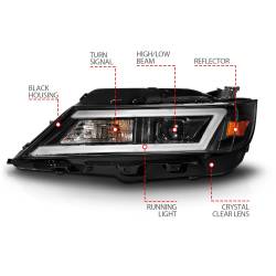 Anzo USA - Anzo USA 121574 Projector Headlight Set for 14-20 Chevy Impala - Image 4