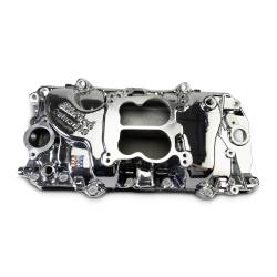 Edelbrock - Edelbrock 2161-CP Performer 2-O Manifold Oval Port Heads Chrome Plasma - Image 1