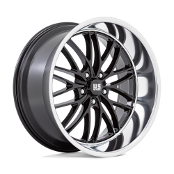US Mag 1PC - US Mag Wheels U138 SANTA CRUZ 22x10.5 5x5.0 0mm Gloss Black U13822057357 - Image 1