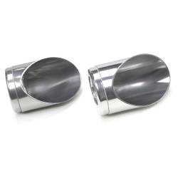 Patriot Exhaust - Patriot Exhaust H3811-1 Exhaust Tail Pipe Turnout Tips 3.5" I/O 4.5" Long Pair - Image 1