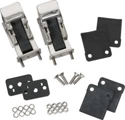 Kentrol - Kentrol 30563 Polished Hood Catch Pair TJ-Style for 42-95 Jeep CJ & Wrangler YJ - Image 1