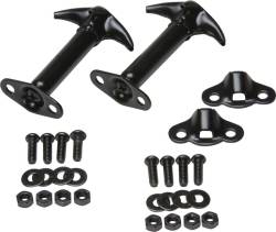 Kentrol - Kentrol 50401 Black Hood Catch Pair for 55-95 Jeep Wrangler CJ & YJ - Image 1
