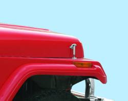 Kentrol - Kentrol 30401 Polished Hood Catch Pair for 55-95 Jeep Wrangler CJ & YJ - Image 5
