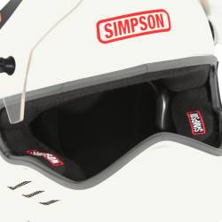 Simpson Safety - Simpson Safety 929000P Kingsnake SA2025 X-Small Racing Helmet-Pearl White - Image 5