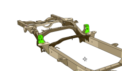 Rust Buster Frameworks - Rust Buster RB7736R Forward Bed Mount Right for 09-18 Dodge RAM 1500 QC 6.5' - Image 7