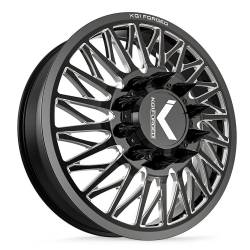 KG1 Wheels - KG1 Wheels KD054F2282528GPM-R KD054 Glaze 22x8.25 10x285 145mm Black/Milled - Image 1