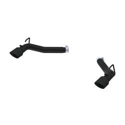 MBRP Exhaust - MBRP S7019BLK Blk 3" Axle-Back Bypass Dual RR Exit w/o Muffler for 10-15 Camaro - Image 1