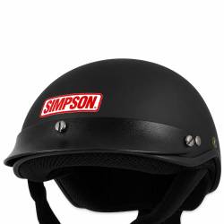 Simpson Safety - Simpson Safety 9430022 Shorty Crew Medium Pit Crew Helmet Gloss Black - Image 6