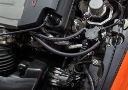 J&L Oil Separator Co - J&L Oil Separator 3.0 Driver Side Mounted Oil Separator Black 3087D-B - Image 2