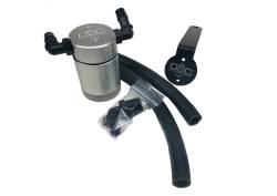 J&L Oil Separator Co - J&L Oil Separator 3.0 Passenger Side Mounted Oil Separator Silver 3018P-C - Image 1