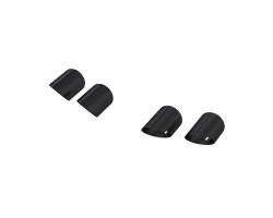 MBRP Exhaust - MBRP T5198BLK Blk Single Wall Angle Cut Quad 4" Tip Cover for 15-25 Mustang - Image 1