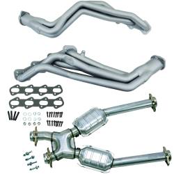 BBK Performance Parts - BBK 15332 99-04 Mustang Cobra 1.625" Long Tube Headers Plus MID - Image 1