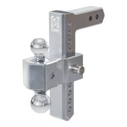 CURT - CURT 45366 AlumaLite Adjustable Aluminum Hitch w/Dual Ball 9.5" Drop - Image 1