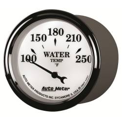 AutoMeter - AutoMeter 1237 Electric Old Tyme White II Water Temperature Gauge 1-1/16" 250F - Image 3