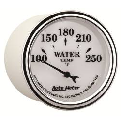 AutoMeter - AutoMeter 1237 Electric Old Tyme White II Water Temperature Gauge 1-1/16" 250F - Image 5