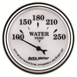 AutoMeter - AutoMeter 1237 Electric Old Tyme White II Water Temperature Gauge 1-1/16" 250F - Image 1
